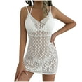 thumbnail image 2 of Women's Hollow Woven Slip Dress Casual Beach Smock for Spring and Summer, 2 of 9