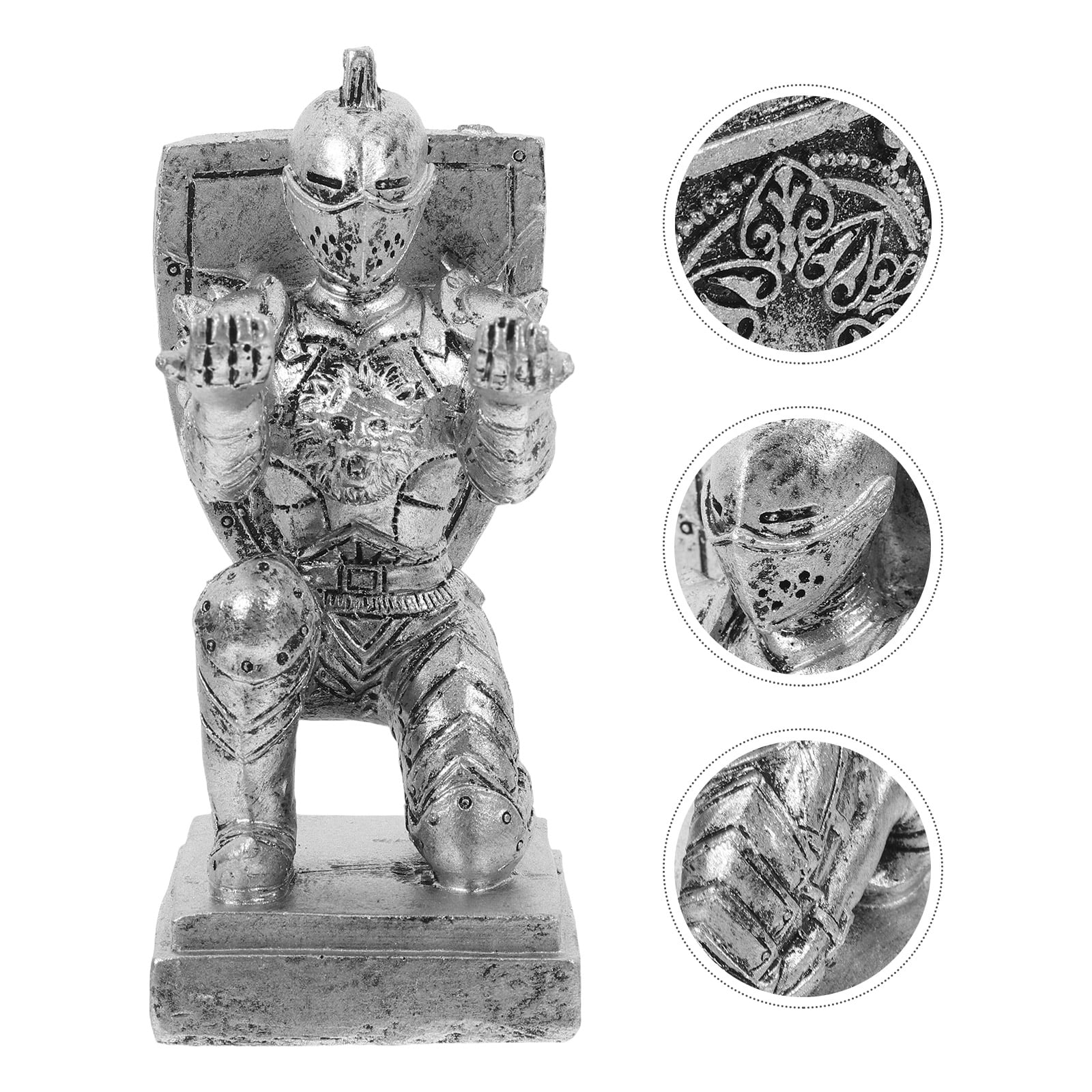 4pcs Executive Knight Shape Pen Holder Desk Organizer Accessories Desk Decoration Pen Stand For Office And Home Stationery Decor