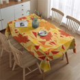 thumbnail image 2 of Thanksgiving Day Tablecloth Wrinkle Resistant Washable Tablecolths Table Covers Rustic Autumn Farm Pumpkins Harvest Table Cover for Halloween Party Decoration Rectangle,60x84inch, 2 of 5