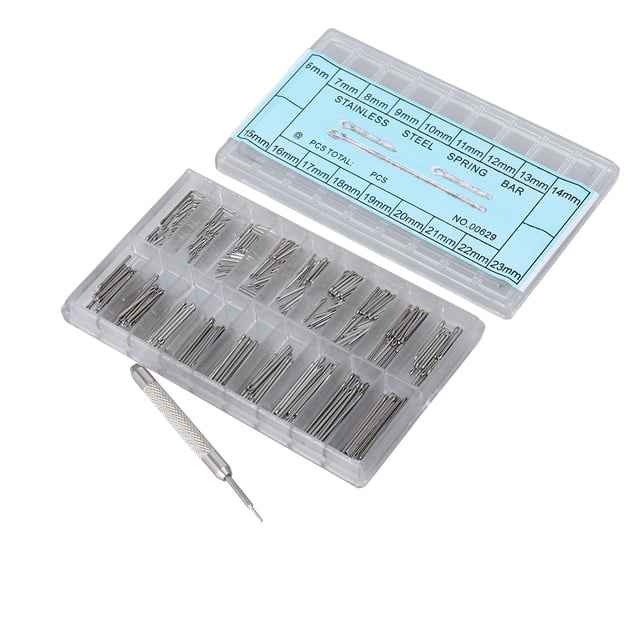 360 en 1 6-23mm Barras de resorte de banda de reloj con herramienta de extracción de barra de resorte Juego de herramientas de reparación de banda de reloj