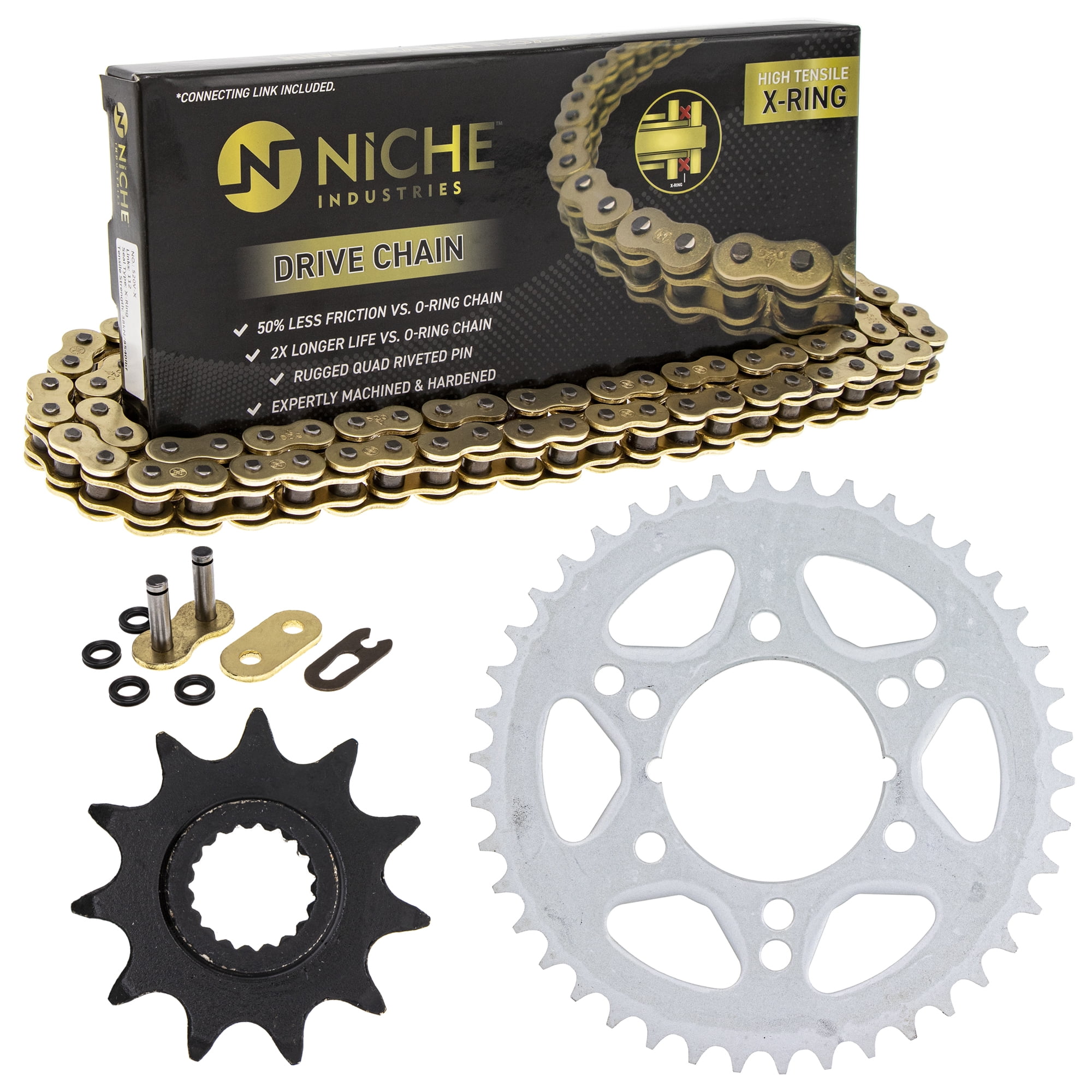 NICHE Drive Sprocket Chain Combo for Polaris Trail Boss 250 Big Boss
