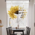 thumbnail image 3 of Yellow Sunflowers Balloon Curtains for Bedroom/Front Door/Bathroom, You Are My Sunshine Wood Rustic Tie Up Curtains 63 Inch Length Light Filtering Kitchen Curtains Shades for Windows 46"x63", 3 of 8
