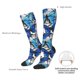 thumbnail image 4 of Balery Blue and White Butterflies Calcetines novedosos Calcetines deportivos Calcetines hasta la rodilla Calcetines de algodón Calcetines originales y geniales, 4 of 6