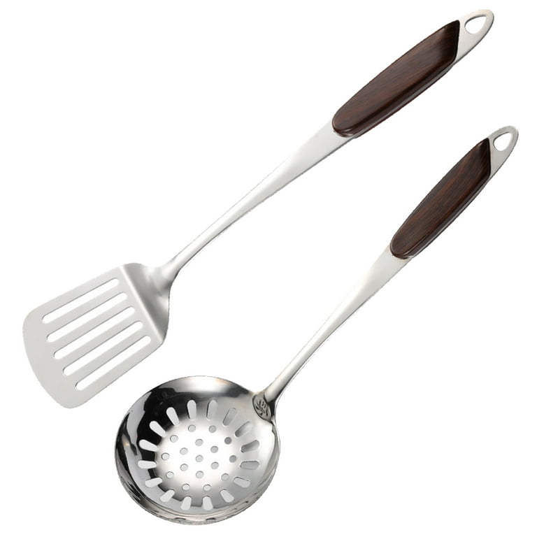 Kitchen Stainless Steel Cooking Spatula Shovel Colander Kitchenware Pots  Set Utensils Rice Soup Spoon Cookware Accessories New