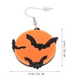 thumbnail image 1 of BRIGHTFUFU 2Pcs Bat Acrylic Earring Orange  Festival Ear Accessory for Parties, 1 of 6