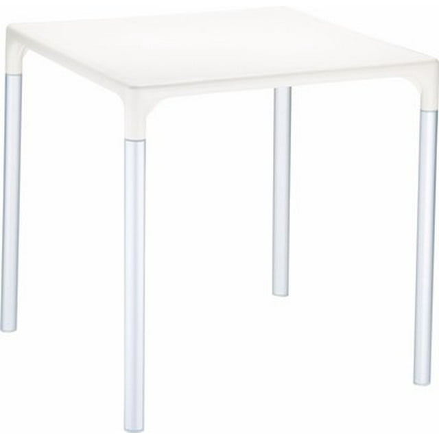 Mango Alu Square Table Beige 28 inch