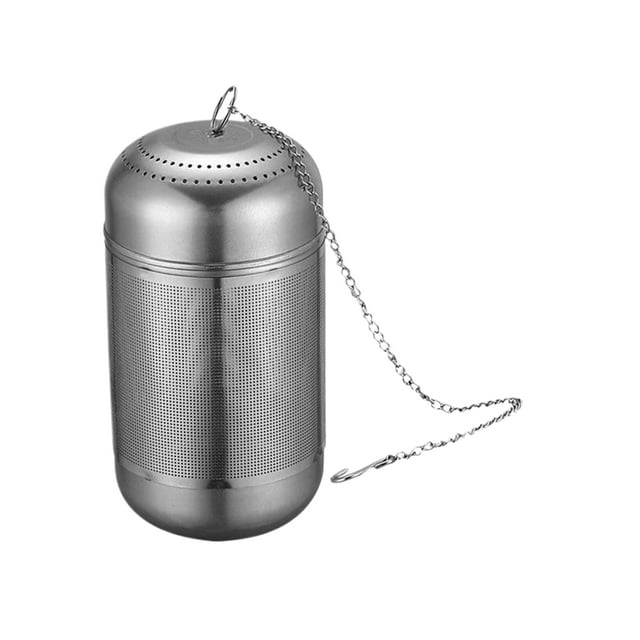 Théière avec Chaîne Tasse Réutilisable en Acier Inoxydable Thé Passoire en Acier Inoxydable Passoire en Acier Inoxydable Thé Boules à Épices Infuseur avec Chaîne Trompette