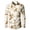 ZA Orange, variant on Mens Shirts Casual 3D Floral Print Comfortable Long Sleeve Button Down Lapel Blouse Loose Lightweight Men Dress Shirt Orange L