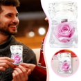 thumbnail image 2 of Preserved Rose Real Forever Rose in Mini Clear Ring Box, Eternal Flower Rose Gifts for Women Mom Girlfriend Grandma, Mothers Day, Anniversary, Valentines, Christmas, Birthday (Pink), 2 of 6