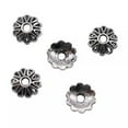 thumbnail image 2 of HOOUN 1000 Pcs Tibet SilverBead Caps 8x8x3MM Diy Jewelry Making B15876, 2 of 3
