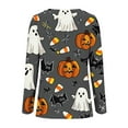 thumbnail image 3 of Halloween Shirts for Women Long Sleeve T-Shirts Pullover Tops Fall Long Sleeve Casual Blouses Cute Funny Halloween Printed Sweatshirt Women's Costumes, 3 of 4