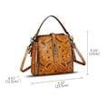 thumbnail image 4 of Embossed Genuine Leather Purses and Handbags Women Shoulder Bag Crossbody Bag, 4 of 6
