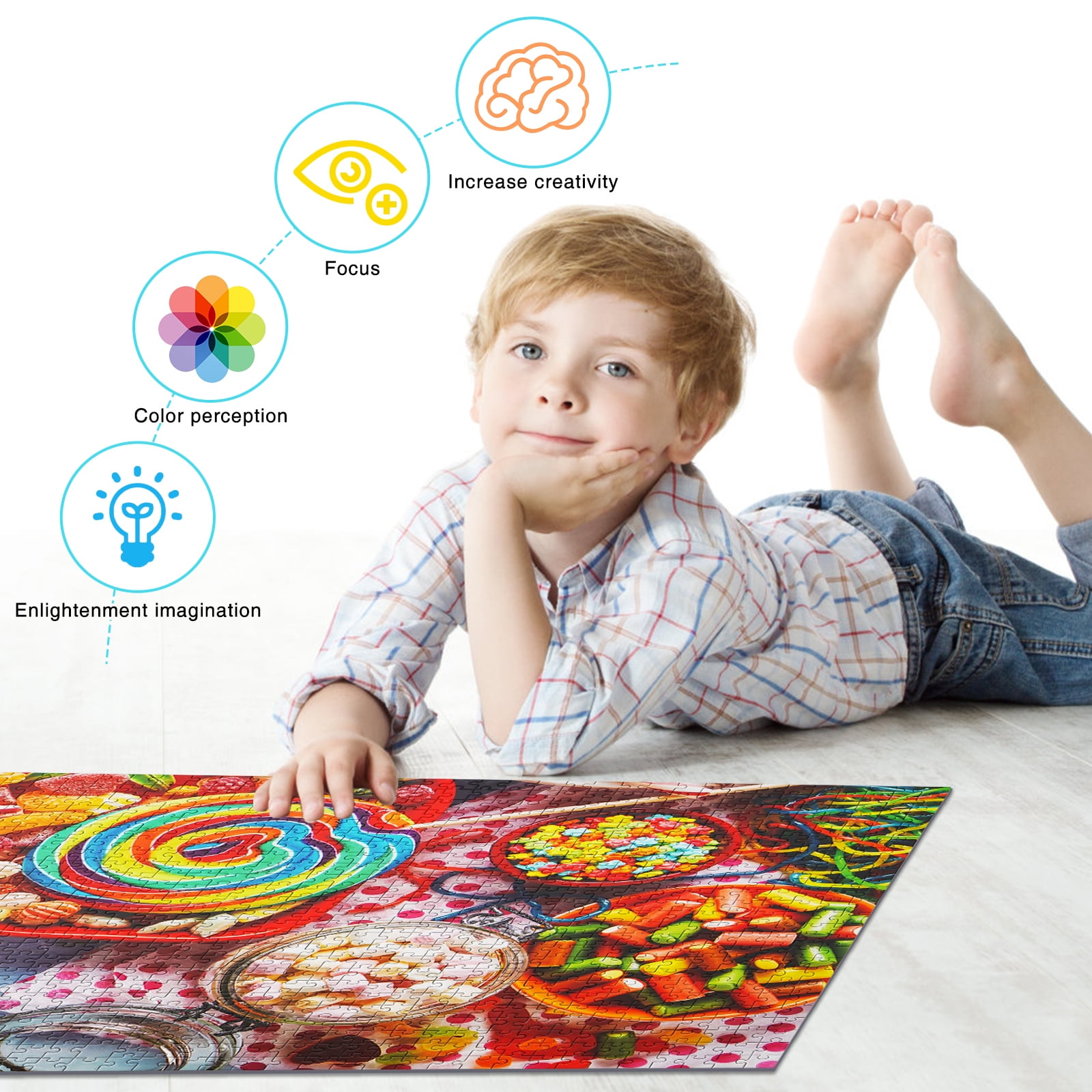 Buy 2 Pack 1000 Piece Puzzle for Adults, AntiGlare Surface Vibrant