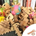 thumbnail image 2 of Less Than 5 Desktop Ornament Children's Holiday Intelligence Lock Ornaments Birthday Development Puzzle Luban Decoration & Hangs, 2 of 5