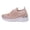 Pink, variant on Elegant Sparkly Mesh Slip on Sneakers for with Platform Chunky Heel—Stylish Casual Footwear Lightweight Knit Mesh Comfortable and Casual One-Step Shoes