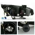 thumbnail image 2 of AKKON - Fits 2016-2021 Honda Civic Sedan [Tube Light Bar] Sequential Side Signal Projector Black Headlights Pair Left + Right, 2 of 6