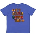 thumbnail image 3 of Inktastic Thanksgiving Gobble Time Turkey Youth T-Shirt, 3 of 5