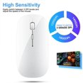 thumbnail image 3 of Ultra-Thin 2.4G Office Wireless Mouse Mute Charging Mouse Notebook Home Mouse with USB Receiver Compatible for Notebook, PC, Laptop, Computer, MacBook, 3 of 4