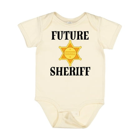 

Inktastic Future Sheriff Badge Outfit Gift Baby Boy or Baby Girl Bodysuit