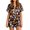 Black, variant on Women's 2-Piece Halloween Pajama Set Short Sleeve Top with Chest Pocket and Matching Shorts Fun Print Sleepwear Loungewear Summer Night for Women Comfy Home Purple S