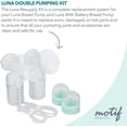 thumbnail image 5 of Motif Medical, Double Pumping Kit, Replacement Parts for Luna Breast Pump - Medium 28mm, 5 of 5