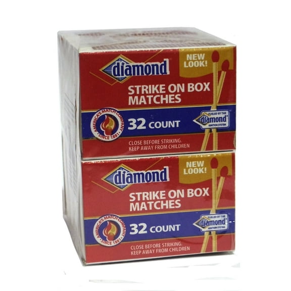 Diamond Strike on Box Penny Matches (32 Count)