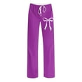 thumbnail image 4 of Ashirexll Womens Summer Pants, Casual Pants for Women, Fashion Printing Elastic Waist Drawstring Fallow Full Length Trousers, 4 of 5