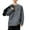 Dark Gray, variant on Lorytime Crew Neck Sweatshirt for Mens Color Block Fleece Athletic Pullover Long Sleeve Tops Loose Outerwear Black 3XL