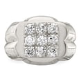 thumbnail image 4 of 925 Sterling Silver Men's Cubic Zirconia Ring, 4 of 5