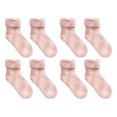 thumbnail image 3 of Lovskoo Womens 4 Pairs Woolly Socks Fleece Fluffy Low Cut Winter Plush Socks Warm Sleeping Socks Solid Heat Socks Cute Novelty Crew Socks Pink, 3 of 5