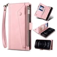 thumbnail image 1 of Long Lanyard Flip Leather Phone Case For Samsung Galaxy S23/s23 Plus/s23 Ultra Zipper Wallet Multi Card Cover, 1 of 4