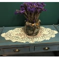 Chunhong Beige Handmade Crochet Doilies Cotton Table Runner Lace
