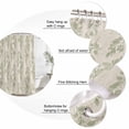 thumbnail image 3 of 60x72 Inch Shower Curtains for Bathroom, Green Botanical Fabric Bath Curtain Decor, Pastoral Elegant Spring Floral Rustic Waterproof Restroom Curtains Shower Set Accessories with 12 Hooks 60 Inch, 3 of 7