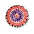 thumbnail image 2 of Large Mandala Floor Pillows Round Bohemian Meditation Cushion Cover Pouf, 2 of 3