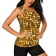 thumbnail image 2 of Balery Bright Shiny Golden Camiseta sin mangas estampada ligera para mujer, tops de entrenamiento sin mangas, camisetas de yoga transpirables de secado rápido.-Large, 2 of 7