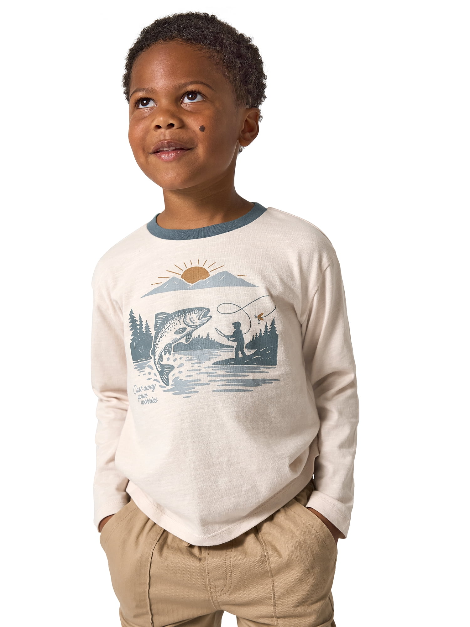 Modern Moments by Gerber Toddler Boy Graphic Tee Top and Joggers Outfit Set, Sizes 12 Months - 5T
