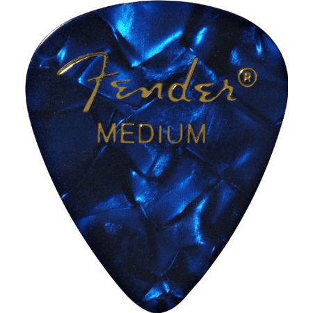 Fender Strat Intonation - Fender 351 Blue Picks - Med - Pkg 12
