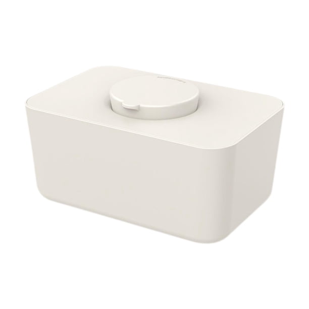 Contenedor de toallitas, soporte para caja de pañuelos, dispensador de pañuelos faciales minimalista y versátil Beige
