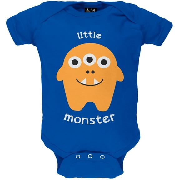 Old Glory Little Monster 2 Blue Short Sleeve Baby One Piece