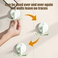 thumbnail image 5 of Suction Cup Hooks Kitchen Utensil Hanger 360°Rotatable Claw Kitchen Hooks Strong Adhesive Punch Wall Mount Sundries Organizer Space Saving Utensil Rack for Kitchen Bathroom Cabinet, 5 of 6