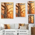 thumbnail image 4 of Designart "Collage Of Peach-Hued Sycamores" Tree Sycamore Floater Framed Canvas Wall Art, 4 of 5