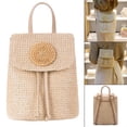 thumbnail image 4 of Bolsa de viaje de paja Hugo Moda Bohemia elegante ratán de punto, 4 of 10