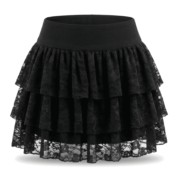 Women's Y2k Mini Ruffle Skirts with Shorts Cute Coquette Skort