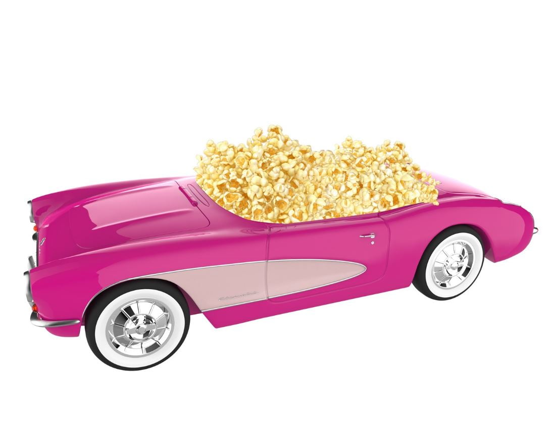 Barbie: The Movie Limited Edition Pink Corvette Popcorn Container