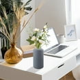 thumbnail image 7 of 8" Modern ABS Flower Vase - Ribbed Textured Small Decorative Vase for Pampas Grass & Stems - Farmhouse Chic Centerpiece for Tables, Shelves & Mantels, 7 of 7