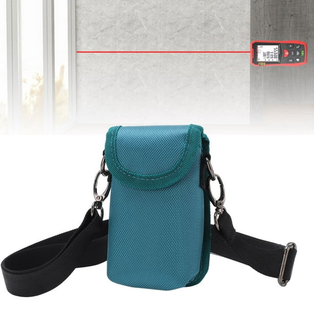 Ymiko Rangefinder Bag, Hook And Adjustable Shoulder Strap Sling Tool Case 3mm Pearl Cotton Wear Resistant For Smart Meters Navy Blue