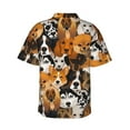 thumbnail image 3 of Uemuo Dogs Different Breeds Printed Regular Fit Short Sleeve Casual Hawaiian Shirt for Men,Aloha shirt,Tropical shirt,Floral print shirt,Vacation Beach shirt-Medium, 3 of 9