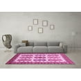 thumbnail image 3 of Ahgly Company Indoor Rectangle Abstract Pink Modern Area Rugs, 7' x 9', 3 of 4