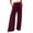 *Wine, variant on VBVC Women's Drawstring Wide Leg Pants , Adjustable Hem Casual Palazzo Pants For Women , Ladies' Loose Flowy Beach Trousers with Pockets,Black,S-5XL