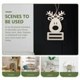 thumbnail image 6 of 10Pcs Wooden Reindeer Ornament Rustic Reindeer Christmas Ornaments Vintage Reindeer Centerpiece Xmas Party Decoration For Home Mantel Table Display Door Hanging Assorted Color, 6 of 6